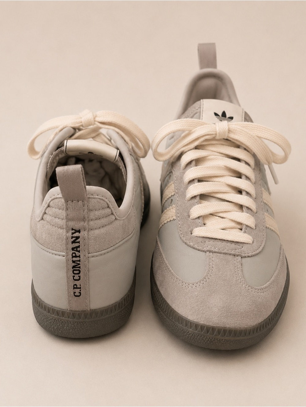 Adidas x C.P. Company Italia Spezial Sneakers Grey Taupe Cream M 6.5 / W 7.5 - Picture 5 of 10